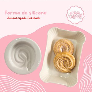 Forma de Silicone Amanteigado Enrolado