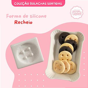 Forma de Silicone Bolachas Sortidas/Recheio