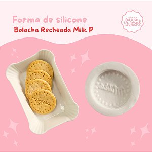 Forma de Silicone Bolacha Recheada Milk P
