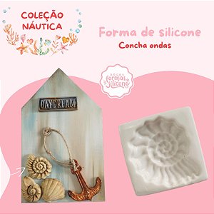 Forma de Silicone Concha Ondas