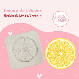 Forma de Silicone Rodela de Limão / Laranja
