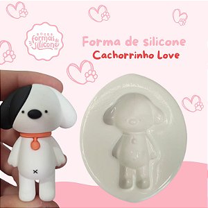 Forma de Silicone Cachorrinho Love