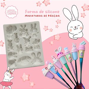 Forma de Silicone Miniaturas de Páscoa