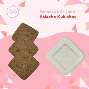 Forma de Silicone Bolacha Kukinhas