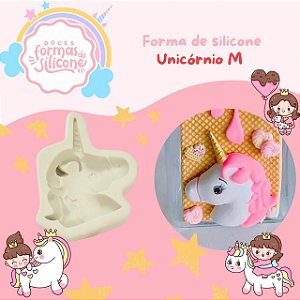 Forma de Silicone Unicórnio M