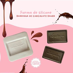 Forma de Silicone Barrinha de Chocolate Bauer