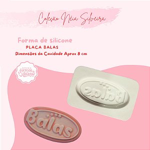 Molde de Silicone Tag Balas
