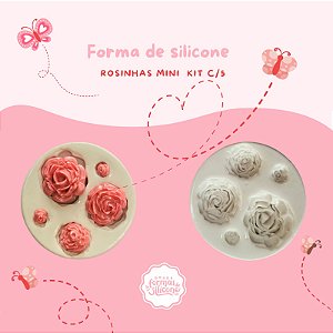 Molde de Silicone Rosinhas Mini Kit C/5