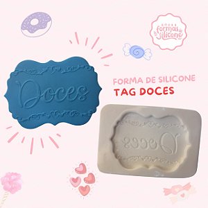 Molde de Silicone Tag Doces