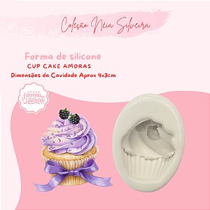 Molde de Silicone Cup Cake Amoras