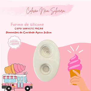 Molde de Silicone Copo Sorvet Micro