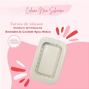 Molde de Silicone Bandeja Retangular