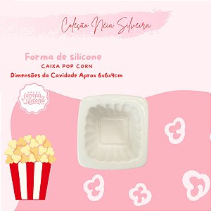 Molde de Silicone Caixa Pop Corn