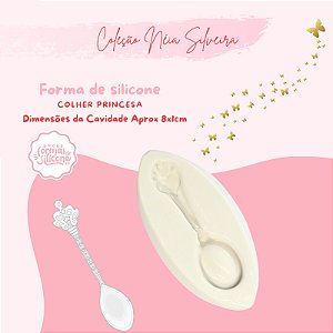 Molde de Silicone Colher Princesa