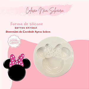 Molde de Silicone Botton Ratinha