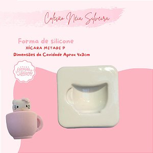 Molde de Silicone Xicara Metade P
