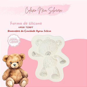 Molde de Silicone Urso Teddy