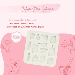 Molde de Silicone Kit Mini Confeitaria