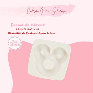 Molde de Silicone Donuts Ratinhos