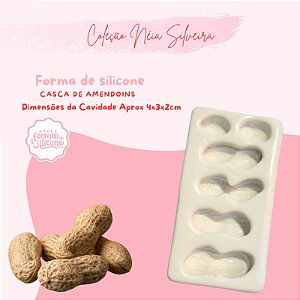 Molde de Silicone Casca de Amendoins