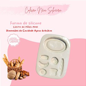Molde de Silicone Cesta de Pães Mini