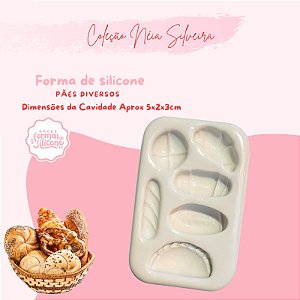 Molde de Silicone Pães Diversos