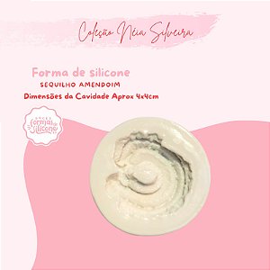 Molde de Silicone Sequilho Amendoim