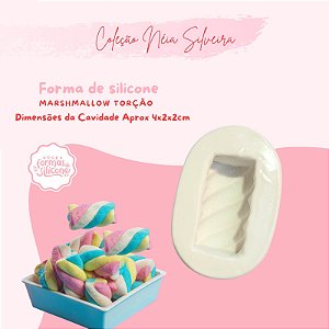 Molde de Silicone Marshmallow Torção