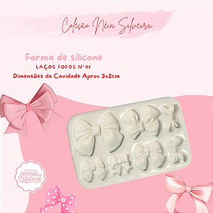 Molde de Silicone Laços Fofos nº 1