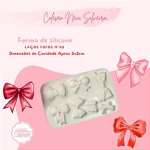 Molde de Silicone Laços Fofos nº 3