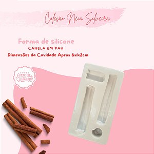 Molde de Silicone Canela em Pau