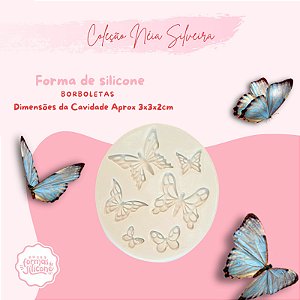 Molde de Silicone Borboletas