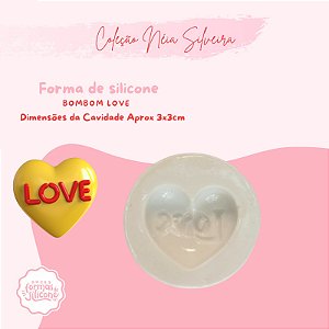 Molde de Silicone Bombom Love