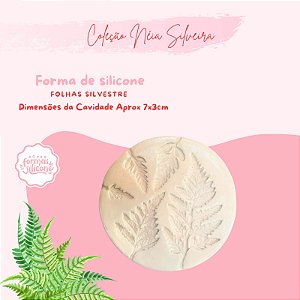 Molde de Silicone Folhas Silvestres