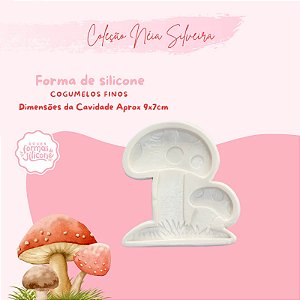 Molde de Silicone Cogumelos Finos