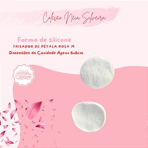 Molde de Silicone Frisador de Pétala Rosa M