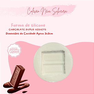 Molde de Silicone Chocolate Duplo Hersheys