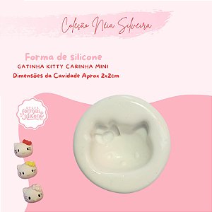 Mode de Silicone Gatinha Kitty Carinha Mini