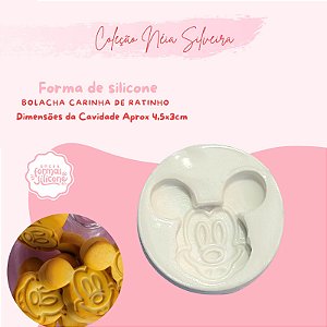 Molde de Silicone Carinha de Ratinho