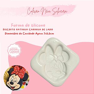 Molde de Silicone Ratinha Carinha de Lado