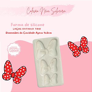 Molde de Silicone Laços Ratinha Trio