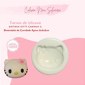 Molde de Silicone Gatinha Kitty G