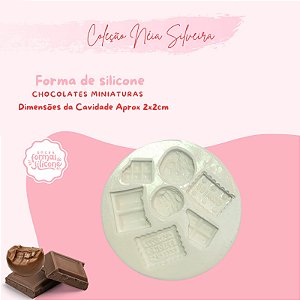 Molde de Silicone Chocolates Miniaturas