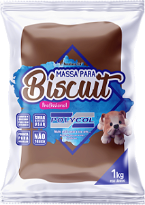 Massa de Biscuit 1 Kg Castanho – Polycol