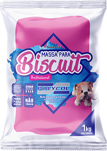 Massa de Biscuit 1 Kg Rosa Escuro – Polycol