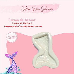 Molde de Silicone Calda de Sereia G