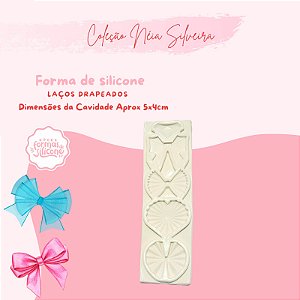 Molde de Silicone Laços Drapeados