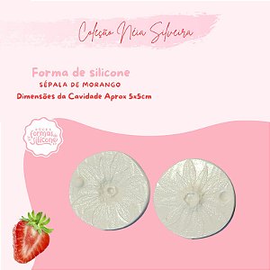 Molde de Silicone Sépala de Morango