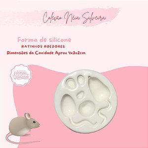 Molde de Silicone Ratinho Roedores