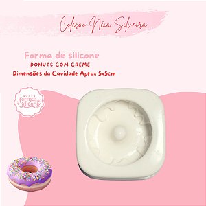 Molde de Silicone Donuts com Creme